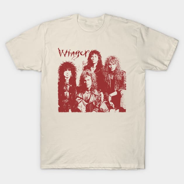 Winger Band T-Shirt by Chicken Allergic